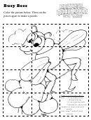 Busy Bees Activity Sheet