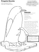 Penguin Snacks Kids Activity Sheet