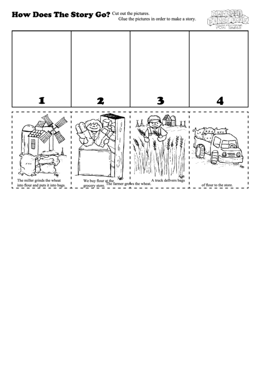 How Does The Story Go Kids Activity Sheet Printable pdf