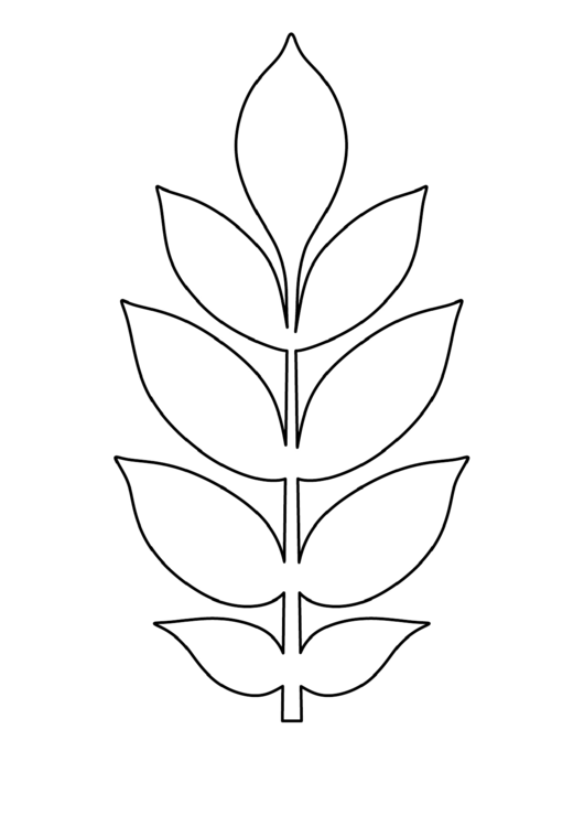 Ash Leaf Pattern Printable pdf