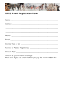 Ofss Event Registration Form