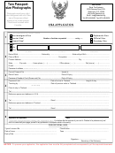Visa Application Form - Thai Embassy, Washington Dc