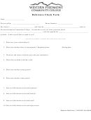 Reference Check Form - Western Piedmont Community College