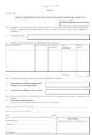 Form 13 - Notice Of Redemption Or Acquisition Of Shares By Company
