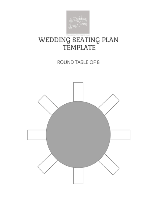 Wedding Seating Plan Template Printable, Round Table Seating Chart Template