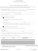 Form B-09 - Application For Certificate Of Authority