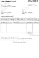 Blank Company Invoice Template