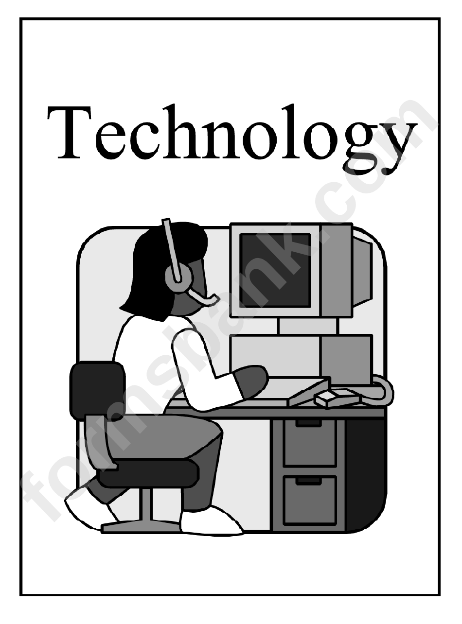 Technology Office Sign Template