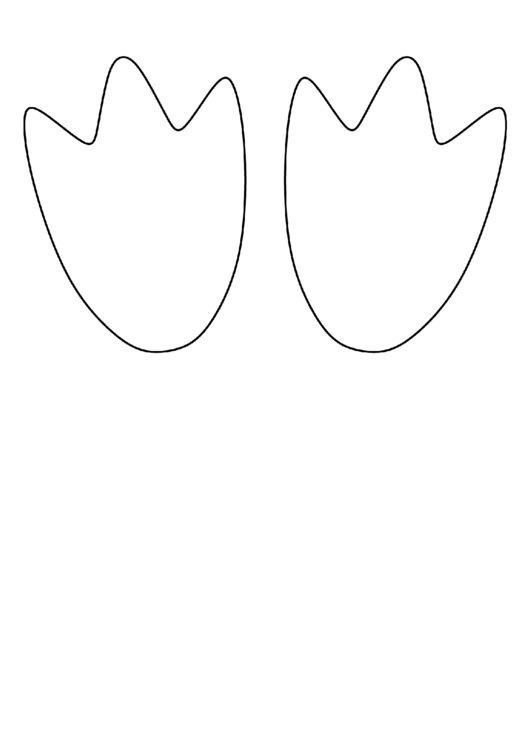 Penguin Feet Template Printable pdf