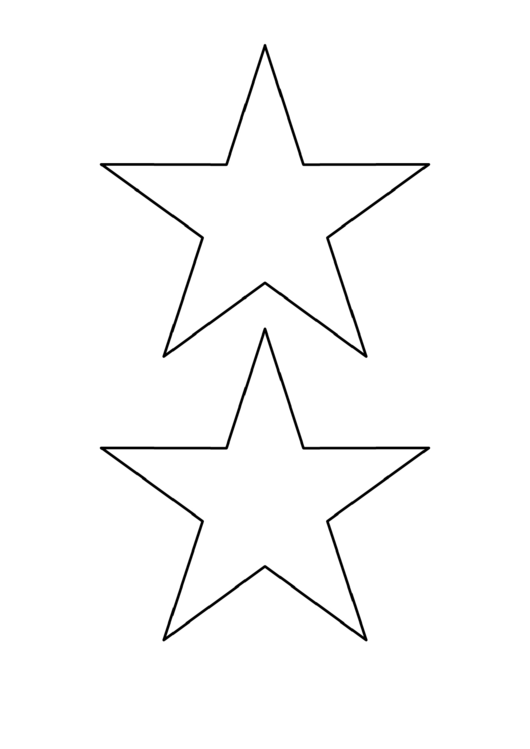 5 Inch Star Template Printable pdf