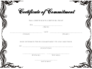 Certificate Of Commitment