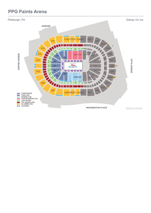 Ppg Paints Arena Seating Chart Printable pdf