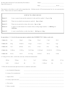 Writing Measurements Conventionally Worksheet