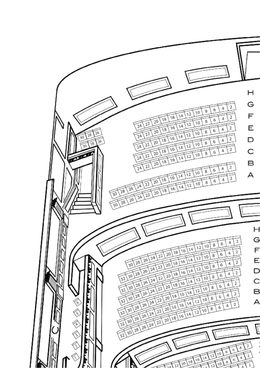 Lyric Theatre Seating Plan Printable pdf