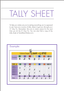 21 Day Fix Portions Tally Sheet Template