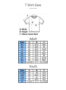 Gildan 8000 T Shirt Size Chart
