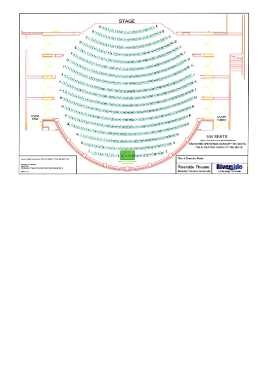 Riverside Theatre Parramatta Seating Chart Printable pdf