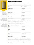 Emergency Information Form - Lancaster Mennonite
