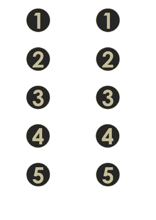 Numbers Template Printable pdf