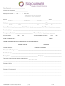 Student Data Sheet Template Printable pdf