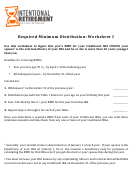 Required Minimum Distribution: Worksheet 1 - Intentional Retirement