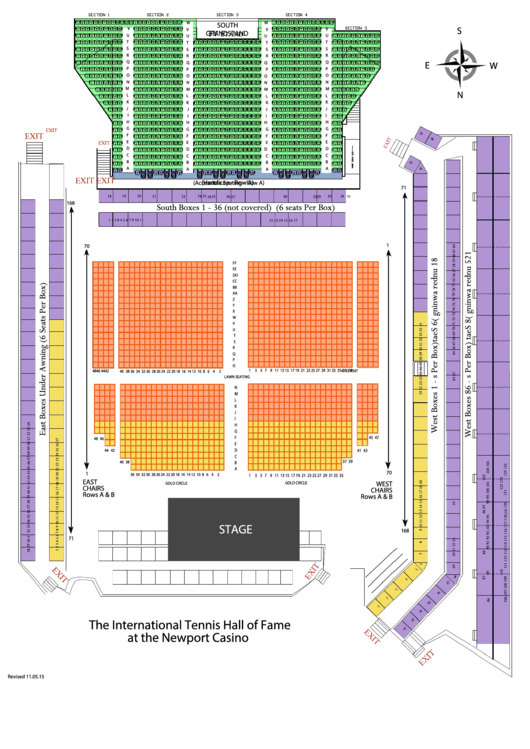 Detailed Seating Chart - Newport Jazz Festival Printable pdf