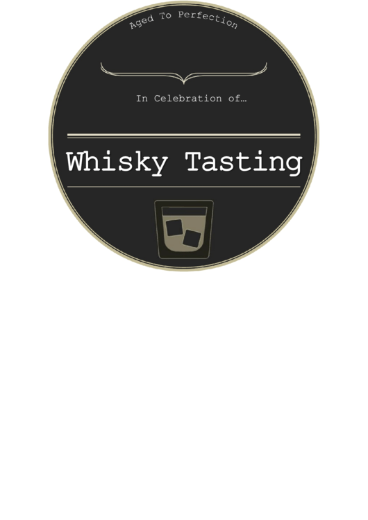 Whisky Tasting Bottle Label Template Printable pdf