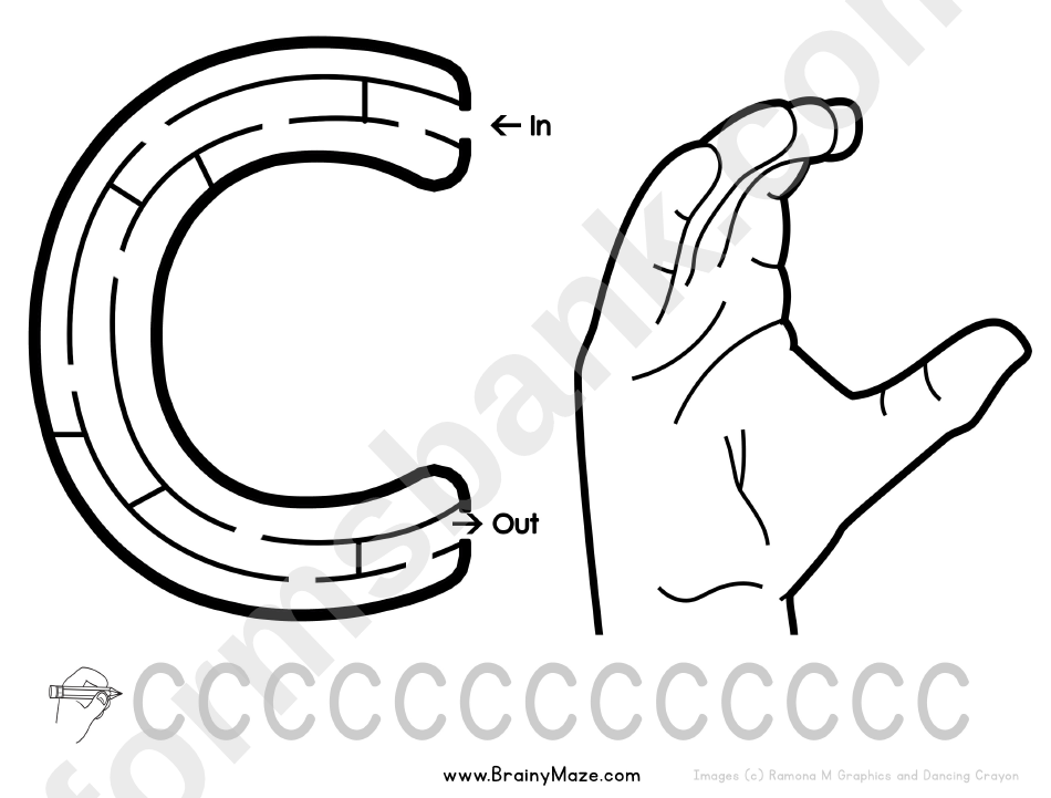 Sign Language Letter - C