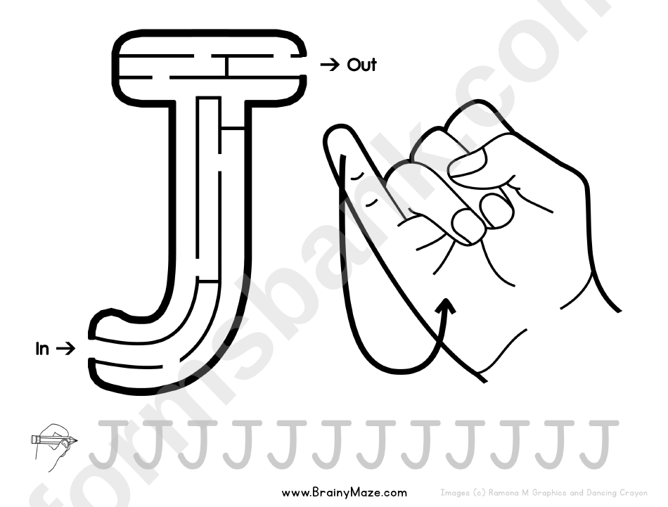 Sign Language Letter - J