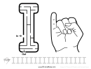 Sign Language Letter - I