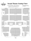 Strand Theatre Seating Chart