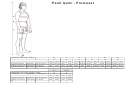 Pearl Izumi Promoset Size Chart