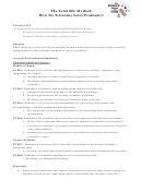 The Scientific Method: How Do Scientists Solve Problems Worksheet