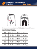 Champion System Men Bmx Shorts Size Chart Printable pdf