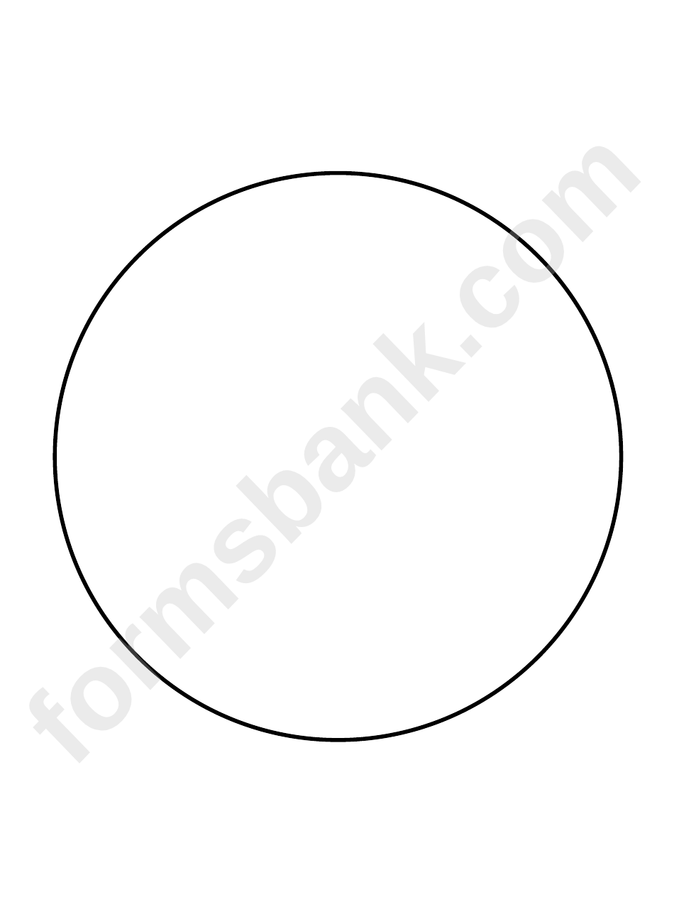 6 Inch Circle Template printable pdf download