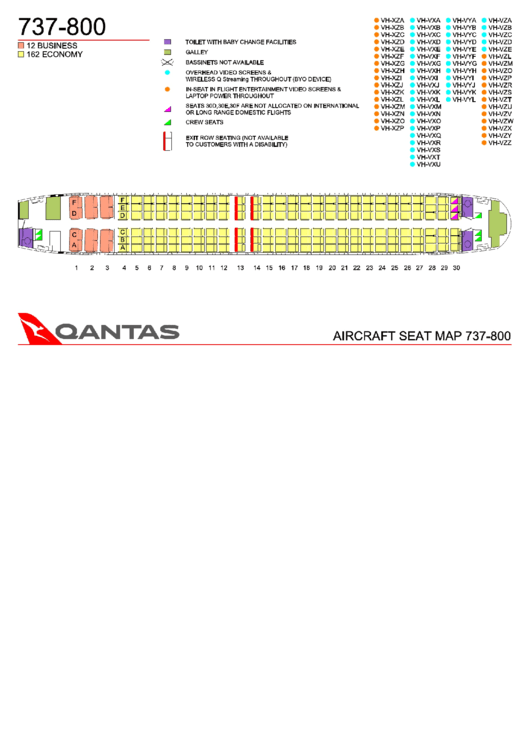 737-800 - Aircraft Seat Map Printable pdf