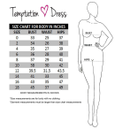 Temptation Dress Size Chart