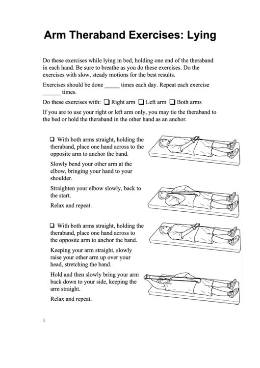 Arm Theraband Exercises: Lying Somali