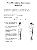 Arm Theraband Exercises: Standing Somali Printable pdf