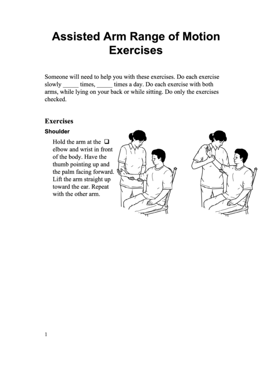 Passive Range Of Motion Program