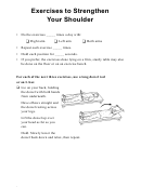 Exercises To Strengthen Your Shoulder - Spanish Printable pdf