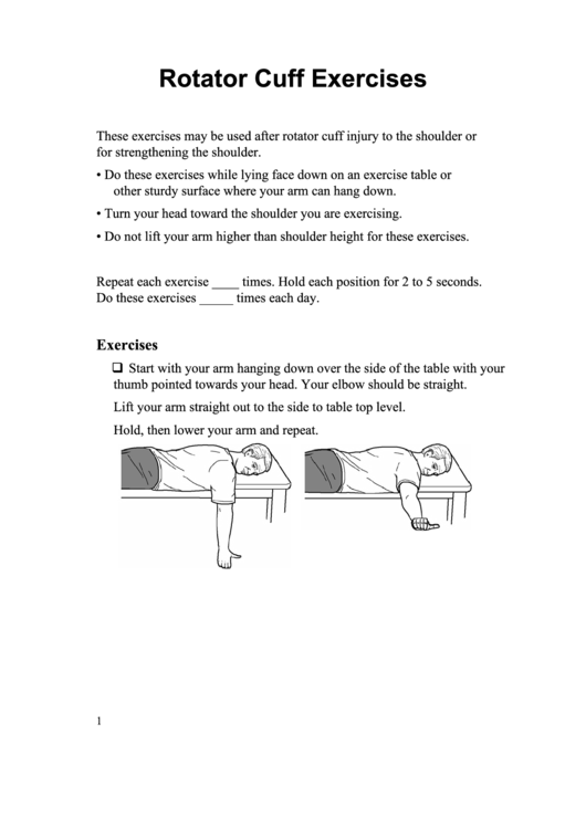 Rotator Cuff Exercises Somali Printable pdf