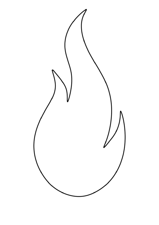Large Fire Pattern Template printable pdf download