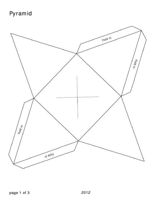 Pyramid Template Printable pdf