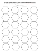 24 7/8 Hexagons Sewing Template