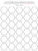 30 3/4 Hexagons Sewing Template