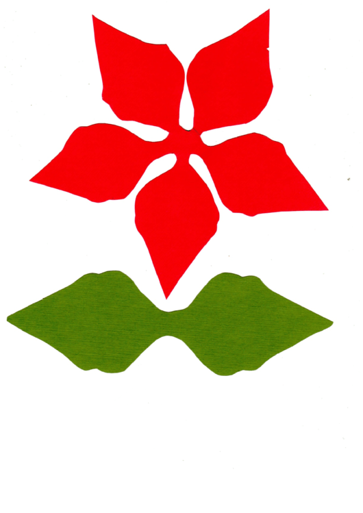 Red And Green Leaves Template Printable pdf