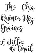 Chia Quinoa Calligraphy Poster Template