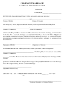 Covenant Marriage Forms - Bienville Parish Clerk Of Court