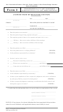 Answer Filed By Retained Counsel Form 2